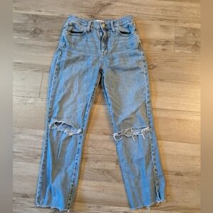 Madewell The High-Rise Slim Crop Boyjean Size 25